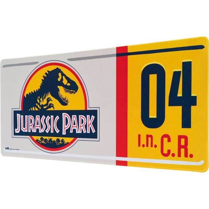 Tapis De Souris Xxl Jurassic Park - Tapis De Bureau 80 X 35 Cm, Sous  Licence Officielle