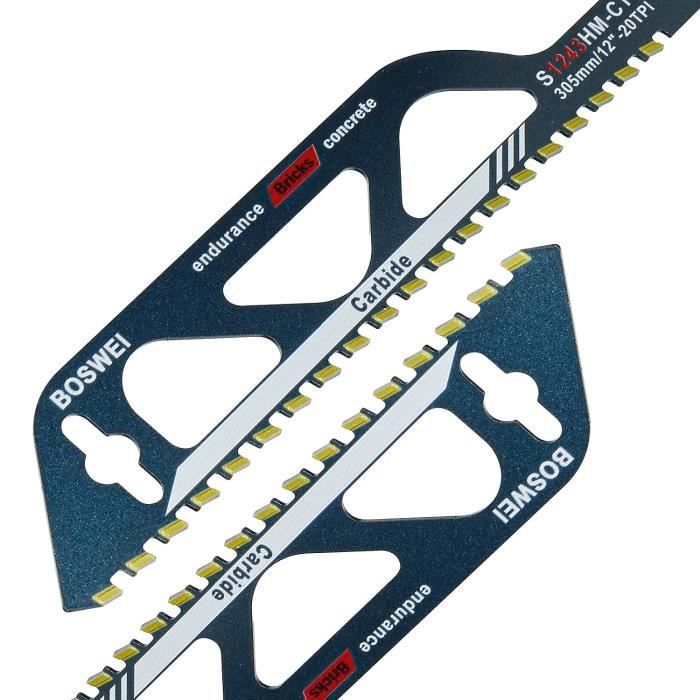 Lames De Scie Sabre Carbure 455mm - Lames Alternatives Polyvalentes - Marque Générique