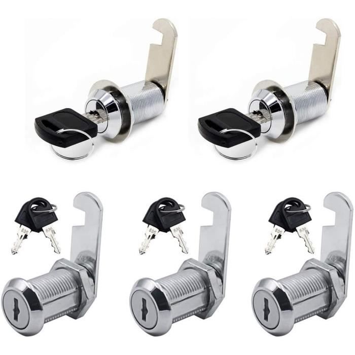 Serrure De Boîte Aux Lettres ToniTec 1012 – Cylindre à Levier – Fournie Avec 2 Clés – Argent