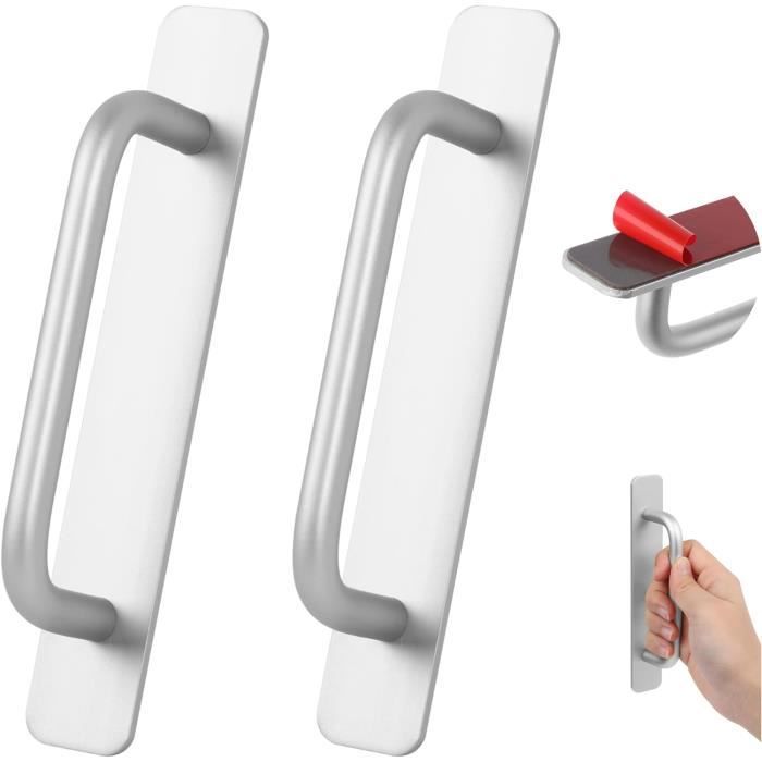 Poignée De Meuble Nickel Mat - Espacement 128 Mm, Largeur 170 Mm - Zinc Moulé