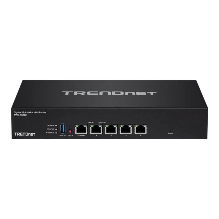 TRENDnet TWG-431BR Routeur GigE ports WAN : 3 Montable sur rack