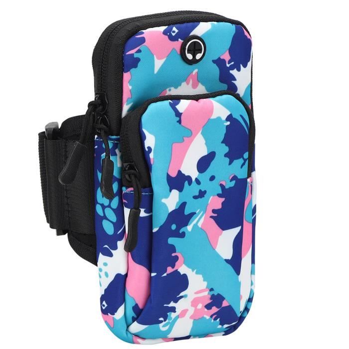 Sac De Bras Sport Imperméable Bande De Bras Case Cyclisme Running Fitness En Plein Air Bleu Bleu Bleu - Sport