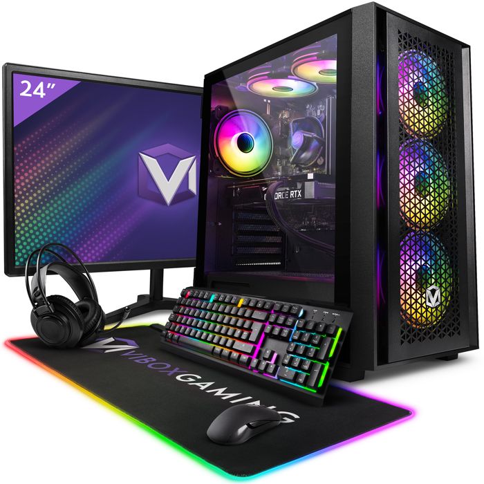 Vibox IV-26 PC Gamer – 23 Écran – AMD Ryzen 7 5700X – GTX 1650 4Go – 16Go RAM – 1To SSD – Win11 – WiFi