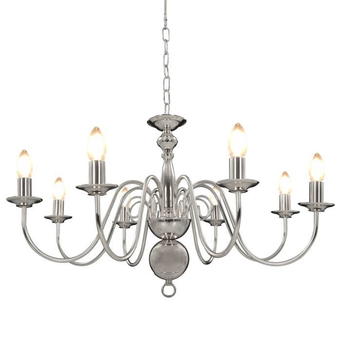 vidaXL Lustre 8 Ampoules Plafonnier Lampe Suspendue Luminaire Eclairage Salon Salle de Séjour Salle à Manger Chambre à 281618