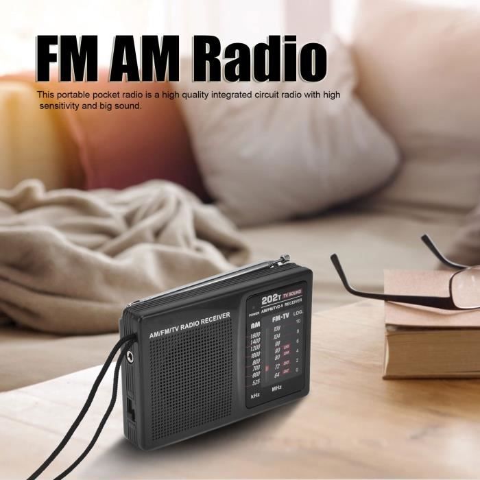 Mini Radio FM de Poche Rechargeable RéCepteur Radio Portable 76-108MHZ avec  éCran LCD RéTroéClairé Casque Filaire 3,5 mm - Cdiscount TV Son Photo