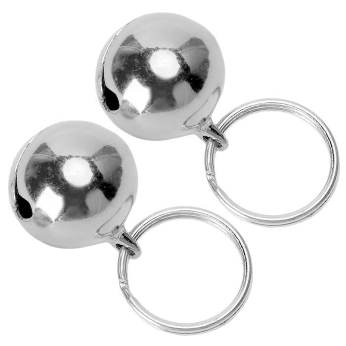Vvikizy Clochette Acier Anti Perte pour Chien Chat (Argent) - 2pcs