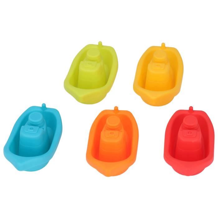 Fenarid Jouet Bain Bébé – 3 Bateaux Silicone + Tortues