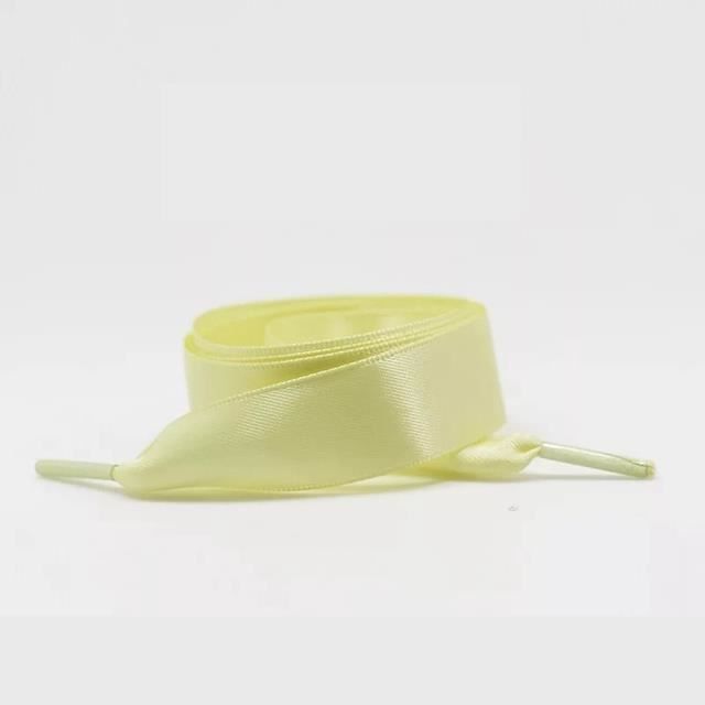 Lacets Satin Plat 2 Cm Large – Ruban Soie Pour Baskets, Ballerines, Escarpins – 28 Couleurs