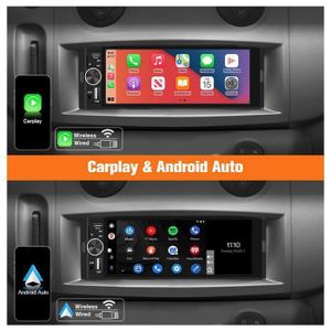 2+64GB Android 13 Autoradio 1 Din Carplay Sans Fil GPS WiFi, 6,9" Android Auto Poste Radio Voiture Écran Tactile Bluetooth Avec EQ FM/RDS + Caméra De Recul