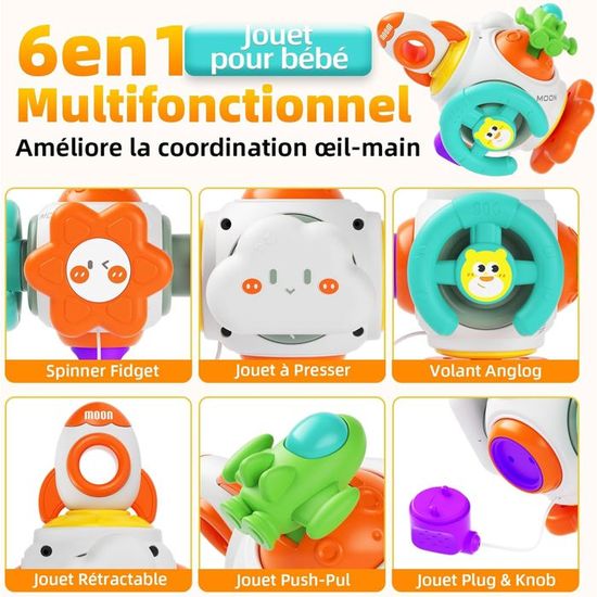 Yitical Jouet Bebe 1 an, Montessori Pêche a la Ligne Jeux pour Enfant 1 2 Ans, Educatif Jouet Bébé, Cadeau pour Fille Garcon 1-3 Ans 6 12 18 Mois
