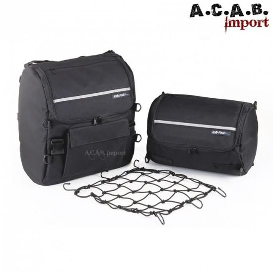 Sacoche moto Dowco Rally Pack fixation sur Sissy bar. Universelle Cdiscount Auto