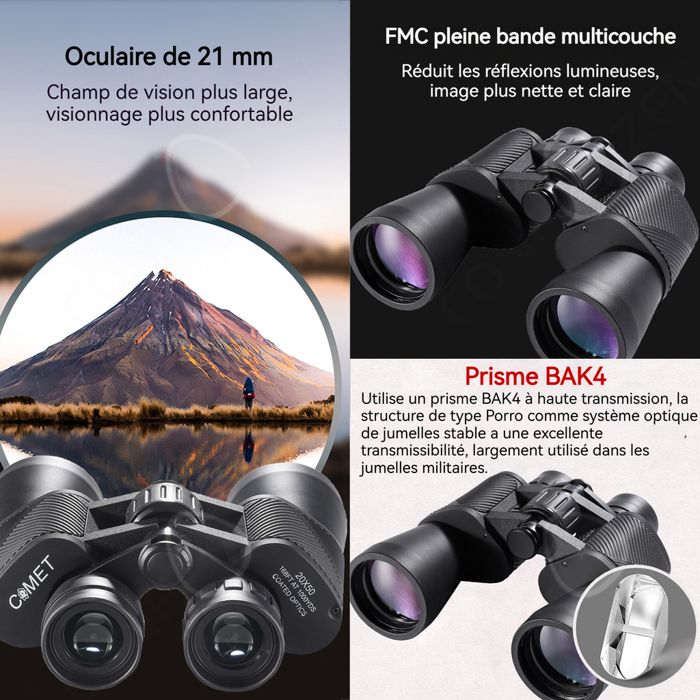 C Jumelles 20x50 Éléments optiques entièrement traités Idéales pour l — free download