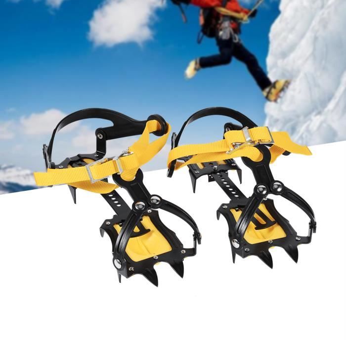 Acheter 1 paire de Crampons à griffes de glace à 26 dents,  couvre-chaussures antidérapants en acier inoxydable pour les activités de  neige d'escalade en plein air