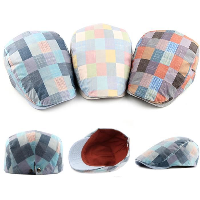 QI YUAN Béret Casquette Plate en PU Cuir pour Homme Vintage Irlandaise Casquette Gavroche (FR/ES, Numérique, 57, 59, Marron