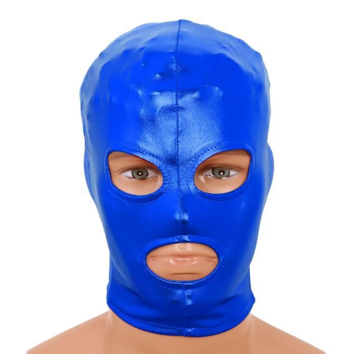 Cagoule Latex Sexy Masque Ouvert Hole Esclave Jouet de Rôle Déguisement  Femme Homme Accessoire Bleu - Achat / Vente Cagoule Latex Sexy Masque O -  Cdiscount