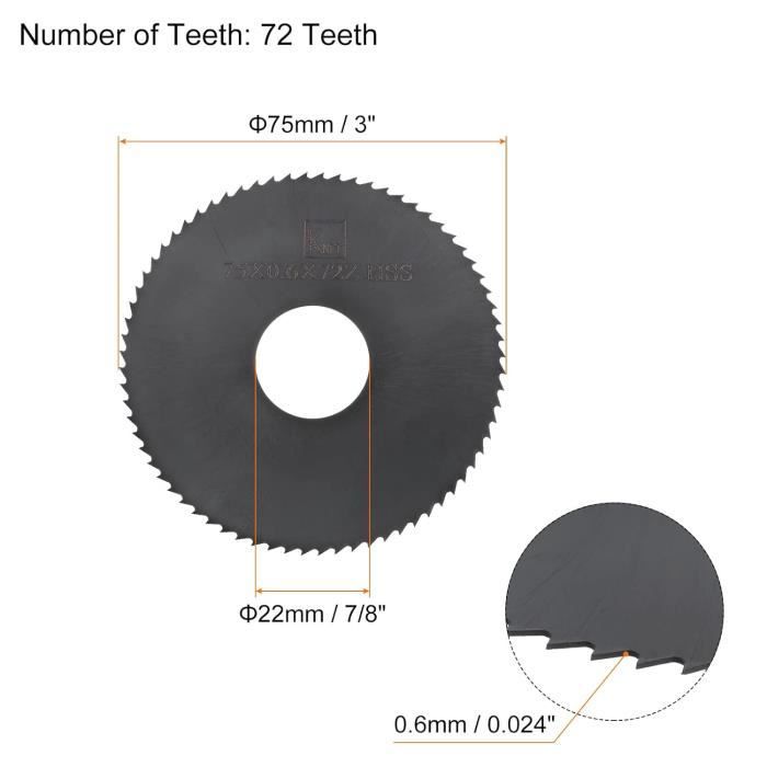 fraise scie hss diamètre 200mm, épaisseur 2mm, 160 dents, alésage 32mm