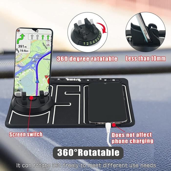 Tableau de Bord Voiture Anti-dérapant Tapis Collant 2pcs Pour Phone GPS  Cartes