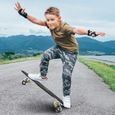 CAROMA Skateboard Complètes, Planche à Roulette avec Plateau en Plastique Renforcé et Roues PU Pour Adulte,Ado,Garçon,Fille, Noir-2