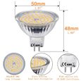 MR16 LED 12V GU5.3 Blanc Chaud 5W Ampoule Equivalent à 35W Halogène Lampe GU 5.3 2800K 400 Lumen Spot 120°Faisceaux Lot de 10-2