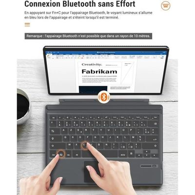 Ancien Modèle] Microsoft RD2-0068 Clavier pour Surface Pro 3 Noir