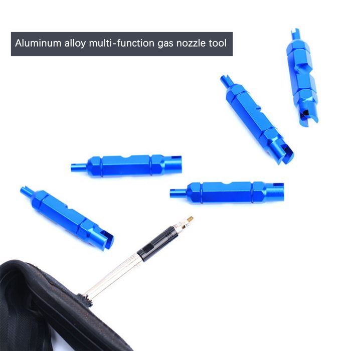 Outil Extraction Noyau Valve AUTOZOCO - Schrader & Presta - Aluminium CNC - 54mm