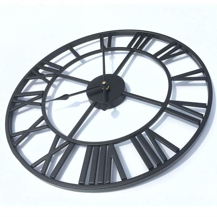 Horloge Murale Quartz Silencieuse Oris 40 Cm – Noir – Grande Lisibilité Et Zéro Bruit Pour Maison, École Ou Bureau
