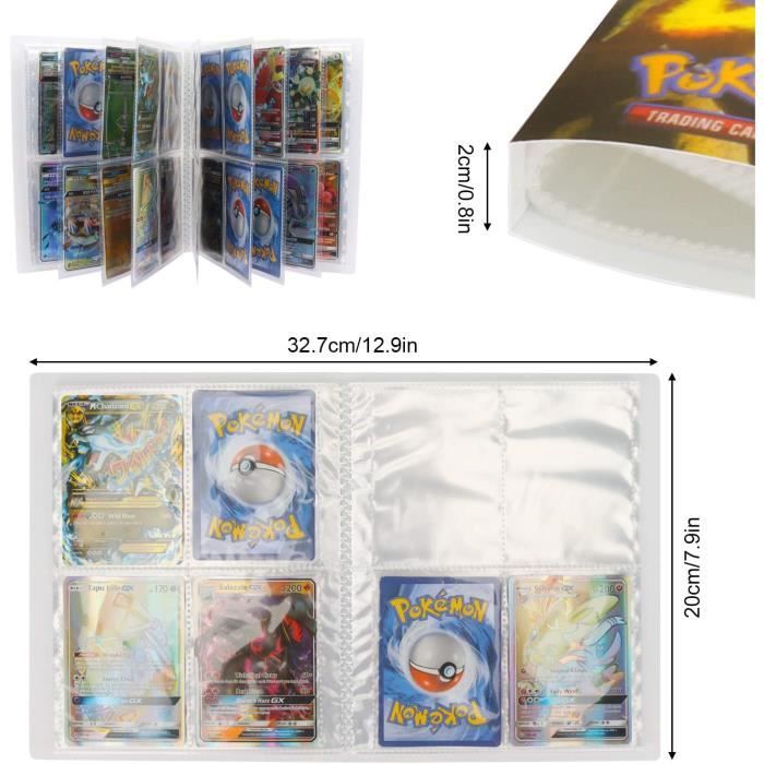 相册 B Classeur Carte Pokemon, classeur pokemon album,30 pages et