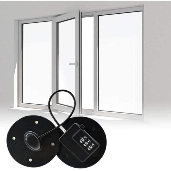 BLOQUE PORTE BLOQUE POIGNEE BLOQUE TIROIR Entrebâilleur de Fenêtre Sans Percer Porte Fenêtre