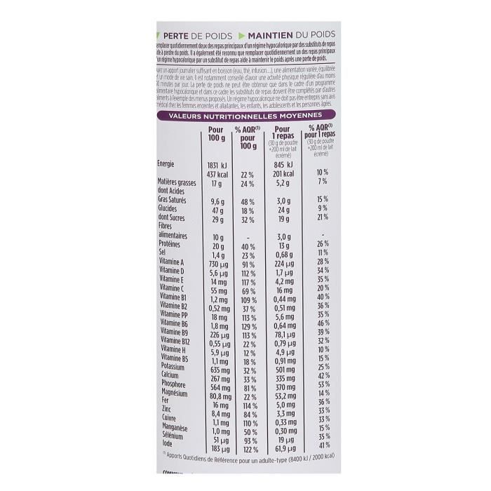Gerlinéa - Crème Repas Minceur - Substitut de Repas Complet et Rapide -  Saveur : Vanille - 540 g(L'emballage peut varier)