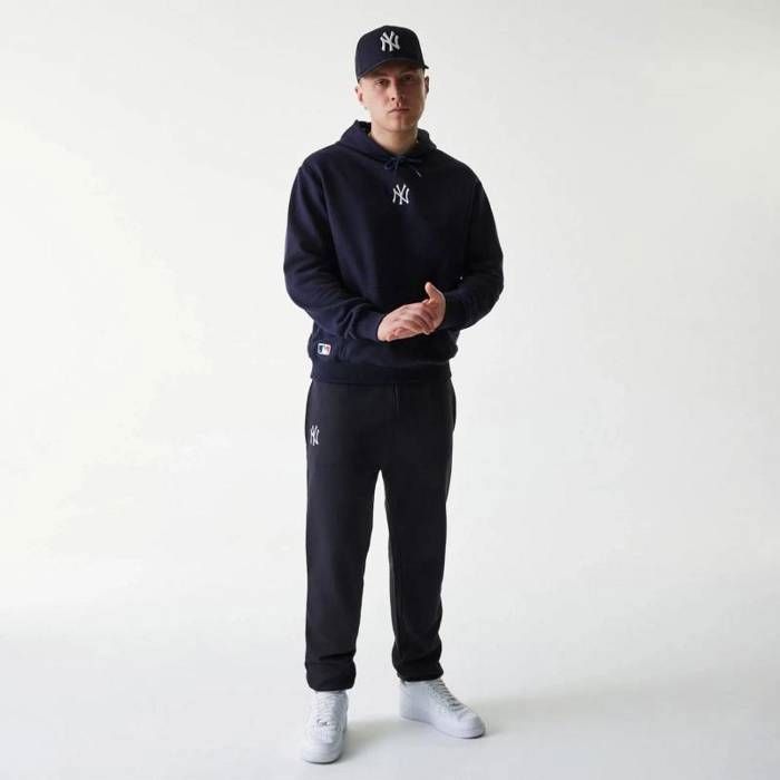 Sweat à Capuche Oversize MLB New York Yankees New Era Bleu marine -New era- Taille :L Noir - Prêt-à-Porter