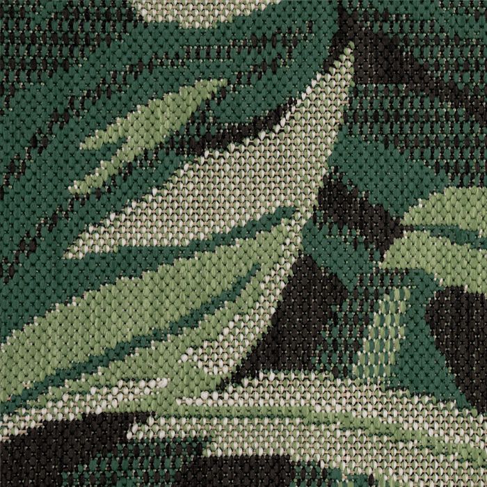 Paco Home Tapis Extérieur 140x200 Cm Motif Palmiers Jungle - Vert | Pour Terrasse, Salon, Cuisine
