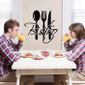 Noir Bistrot Gourmand Cuisine Stickers Muraux Decoration De La