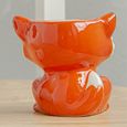 Pot de fleurs en céramique - TD® - dessin animé style européen simple - orange - pour enfant-3