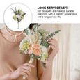 1pc Fourniture de mariage fleur décor de la mariée bouquet de de de fleur-plante artificielle - fleur sechee vase - coupe - fleur-3