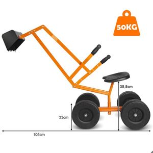 Pelleteuse 2 En 1 Transformable – Son Et Lumière – Marche Auto – Pour Enfants 3-7 Ans