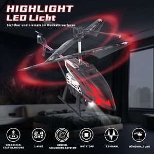 Tsawntd Hélicoptère RC avec caméra HD 6 canaux 2, 4 GHz 350 mAh Hélicoptère télécommandé pour 15 Minutes de vol Avion RC ABS à Assemblage Facile, Cadeaux pour Enfants, Blanc Tsawntd Hélicoptère RC avec caméra HD 6 canaux 2, 4 GHz 350 mAh Hélicoptère télécommandé pour 15 Minutes de vol Avion RC ABS à Assemblage Facile, Cadeaux pour Enfants, Blanc