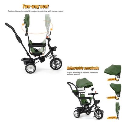 XUANYU 3 en 1 Tricycle Bébé Évolutif, Tricycle Vélo Enfant, Vélo Draisienne Évolutif, Mini Draisienne/Trotteur pour Filles et Garçons, avec/sans Pédales