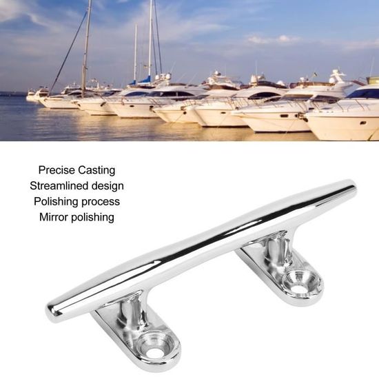Taquets De Pont En Acier Inoxydable 316 - Lot De 1 Pour Amarrage Bateau, Yacht (10cm)