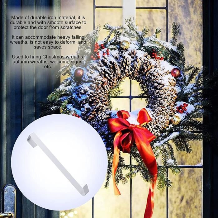 Crochet pour Couronne De Porte, Crochet pour Couronne de Noel, 39cm Crochet  de Suspension en Métal pour Décoration de Noël A192 - Cdiscount Maison