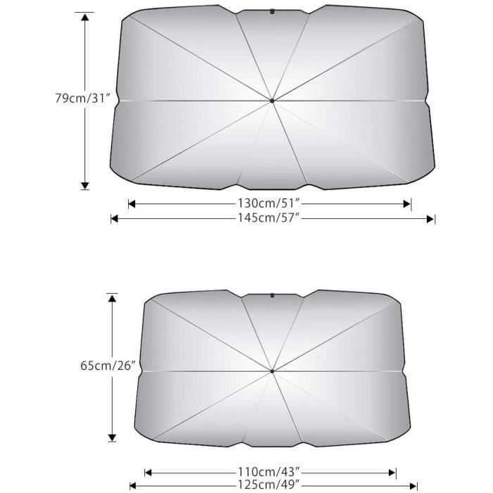 Réduction Chaleur Habitacle ZanLIn Parapluie Pare Soleil Voiture Pour BMW X1 F48 2014-2021, Pare Accessoire Auto Anti-rayons Solaires Réduction Chaleur Habitacle ZanLIn Parapluie Pare Soleil Voiture Pour BMW X1 F48 2014-2021, Pare Accessoire Auto Anti-rayons Solaires