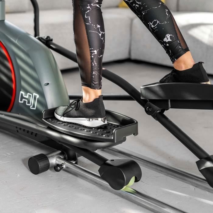 Hop Sport Velo elliptique pliable HS 095CF Prizm Roue d inertie de 30 kg Poids max. d utilisateur 135 kg iConsole Training Gris