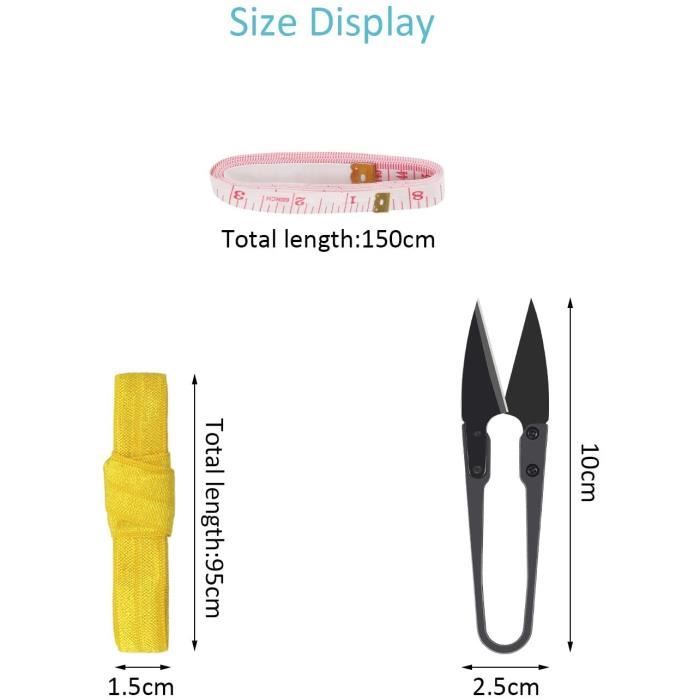 Bandes Élastiques Couture, 24 Couleurs Bandes de Ruban Élastiques, 1M