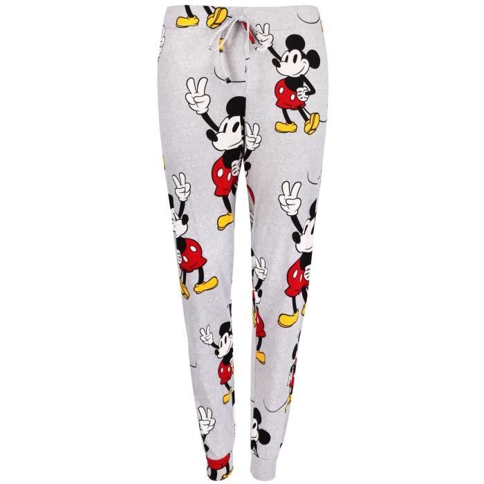 DISNEY Pyjama femme Mickey Mouse manches longues gris Gris