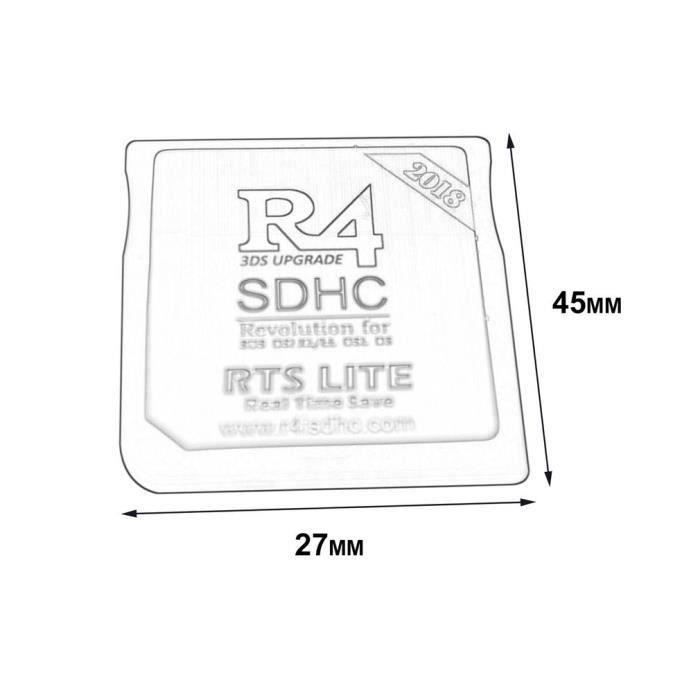 AL01606-Adaptateur Carte R4 SDHC pour DS 2Ds 3DS Ndsi Nds Noir
