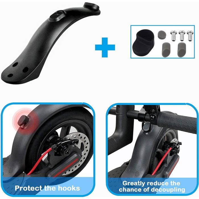 Garde-boue Arrière Avec Lumière LED Pour Xiaomi M365 – Accessoire De Rechange En ABS/PC, Renfort Double, étanche – Compatible Mijia/Pro/1S/Pro 2