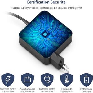 Chargeur ASUS 65W 45W 4.0*1.35mm Pour Vivobook Zenbook - Adaptateur Secteur Compatible