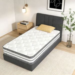 Matelas 90x190 Épaisseur 12 Cm - Mousse Haute Densité, Confort Équilibré, Certifié Oeko-TEX - Pour 1 Personne