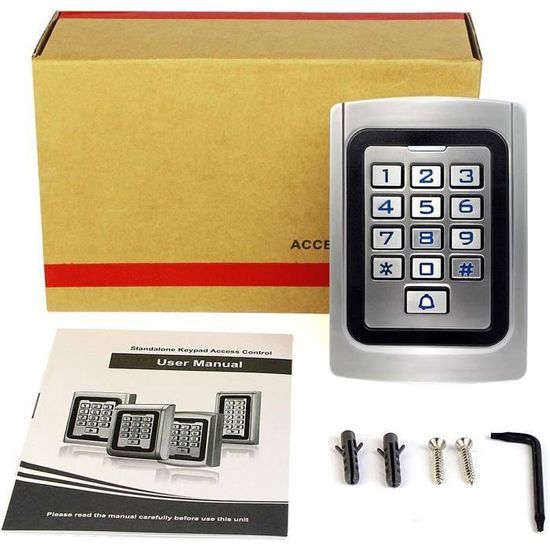 FTSTech Proximity 125 kHz RFID EM-ID-kaart sleutelhanger voor deurschommeltrollen, alleen lesen, verschillende kleuren, 10 stuks