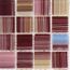Carrelage Mosaique En Verre Bleu Rouge Marron Motif Rayures