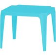 Table empilable en plastique pour enfant - AC-DÉCO - 51 x 56 x H 44.5 cm - Bleu-0
